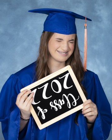 Julia - Cap, Gown, and Sign